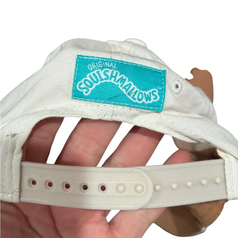 Squishmallows Cameron Cute Cat Ear Cap Hat - White and Black Kids size‎